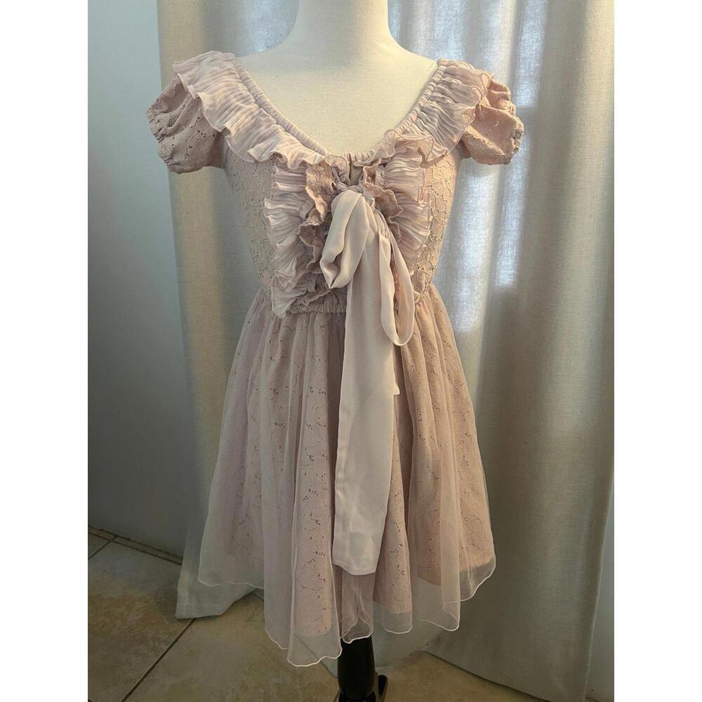 Liz Lisa Blush Pink Ruffle dress, sz 0